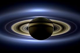 Planet Saturn with rings